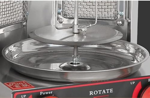 Shawarma Machine Doner Kebab Grill With 2 Burners Vertical Broiler For Commercial Home Kitchen 110V Propane Gas Stainless Steel Body #TOP4