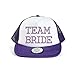 Produktbild Baseballkappe mit Schriftzug "Team Bride", Strass, für Brautparty/ Hochzeit violett