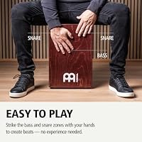 Meinl Percussion Cajon, MADE IN EUROPE — Sit-On Box Drum, Snare & Bass Tone — image 4
