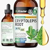 BIO KRAUTER Cryptolepis Sanguinolenta Extract - Vegan Cryptolepis Tincture for Immune Support - Alcohol & Sugar Free - 4 Fl.Oz.