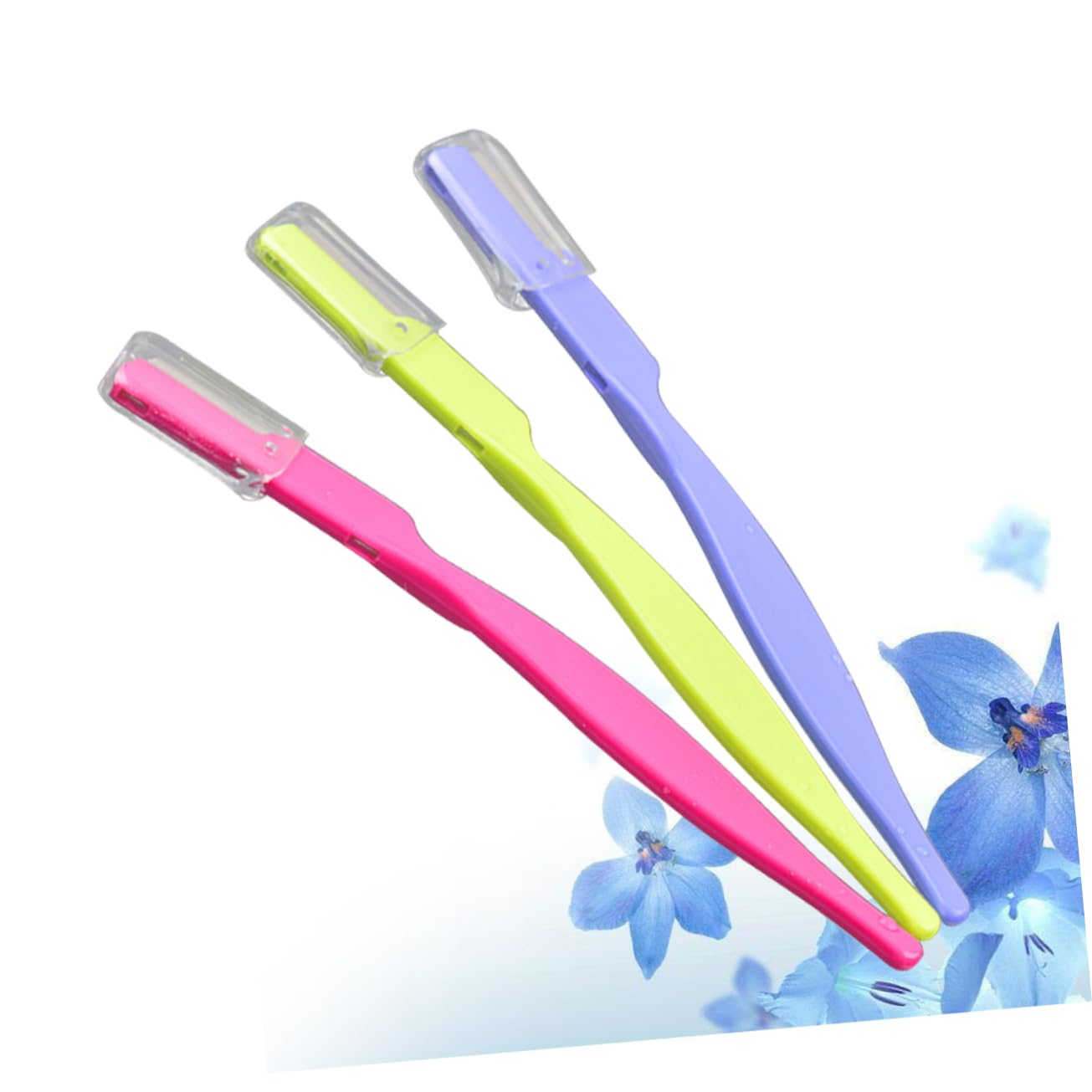 ARTSEWPLY 3Pcs Stainless Steel Eyebrow Razor Portable Eyebrow Trimmer Makeup Tool Kit for Women for Quick Eyebrow Grooming and Shaping