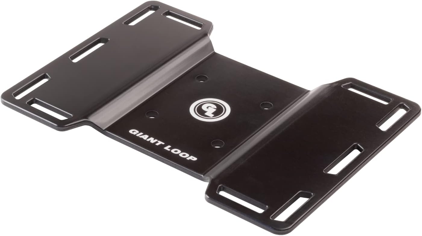 Giant Loop Tail Rack with Stainless Steel Mounting Hardware Kit, Easy Installation, Fits Virtually Any Dirt Bike, Enduro and Dual Sport, (5″ L x 8″ W), Anodized Black (Tail Rack 2023)
