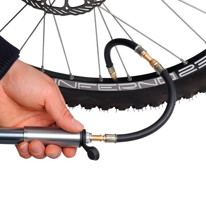 Image of 4PCS Valve Stem Extension, 8.25 Inch Flexible Schrader Valve Stem Extenders | Tire Valve Adaptor Compatible for Motorcycles, Harleys, Stroller, Bicycles and Portable Air Compressor