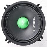 mobiator Midrange Loudspeakers MB-M504 500W Max, 4 Ohms High Efficiency Car Audio Door Speakers for Car or Truck Stereo Sound System-Black (2 Speakers) (MB-M504)