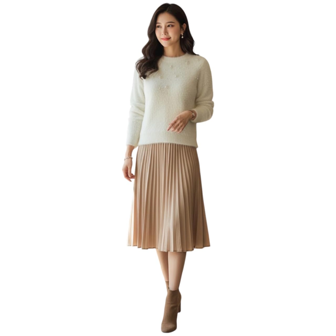 Women's Winter Pullover Sweater, Premium Soft Wool, Long Sleeve, Multiple Colors, Regular Fit-picture-34