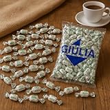 Caramelle Ripiene Latte e Menta 1kg, Gusto Fresco e Cremoso, Caramelle Artigianali Italiane, Senza Glutine, Perfette Dopo Pasto, Dolcetti alla Menta con Ripieno al Latte Morbido e Delicato