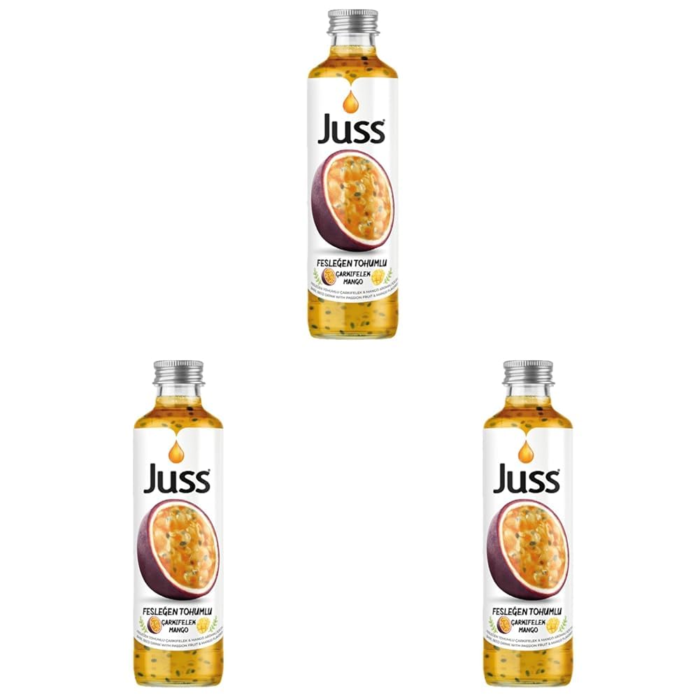 Juss Fesleğen Tohumlu Çarkıfelek & Mango 250 ml (3 paketi)