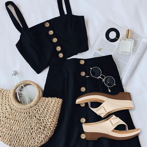 XE Looks Comfortable Doctor Sole Wedges for Women - Image 4