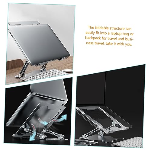 Soporte Ajustable de Metal para Laptop con Pad Antideslizante miniatura 4