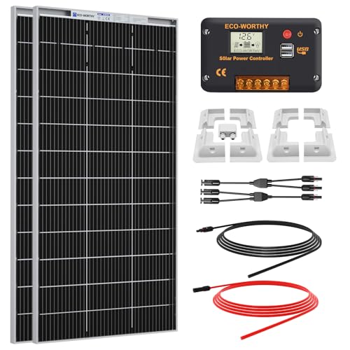 ECO-WORTHY 390W Solar Panel Kit 12V 1.56kWh/Day for Motorhome...