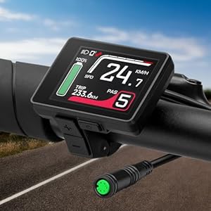 UART-protocol E-bike display voor BAFANG BBS01B BBS02B BBS-HD middenmotor, e-bike computer display met automatische achtergrondverlichting