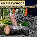 High Limb Rope Saw for Trees – Pocket Chainsaw for Camping, Hiking and Survival Gear, 25″ Stainless Steel Hand Cable Saw with Bi-Directional Teeth for Cutting Branches – Compact Folding Storage Bag