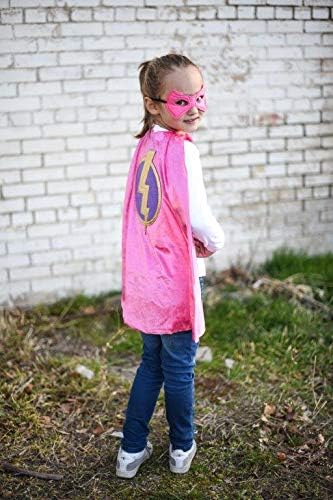 Vista 3 de Little Adventures Juego de capa y máscara de Super Hero de 3 a 8 años