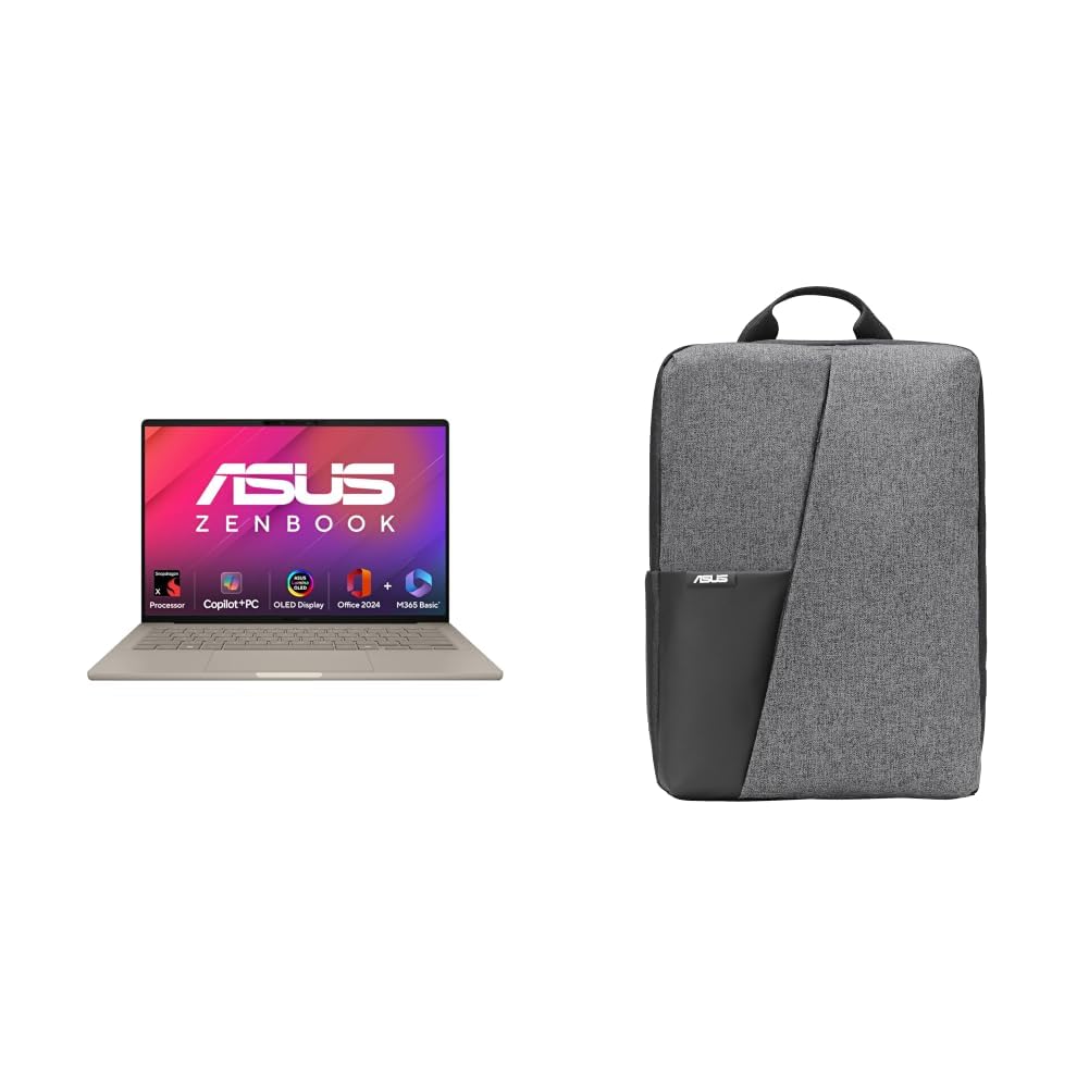 ASUS Zenbook A14 OLED (2025),Smartchoice,Qualcomm Snapdragon X,16GB,512GB, 14"(35 cm), 32hrs Battery Life*,Win 11,MSO 2024,M365 Basic-1yr,Metal Body,, 0.9kg Light-Weight,Copilot+ AI PC+ laptop bag-image-17