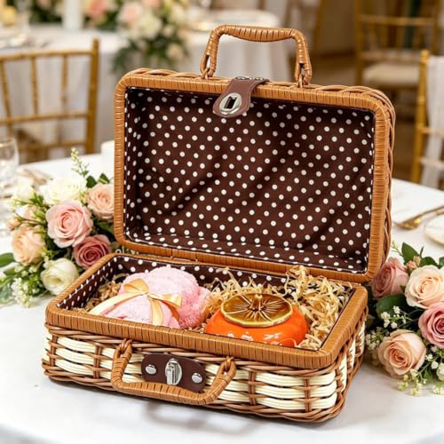 Image of ABS Hard Shell Cosmetic Travel Hand Luggage Portable Carrying Makeup Case Suitcase Organizer Box Vanity Mini Suitcase Small Accessory Bag, 30 cm, No Wheels (Wowen Coffee)