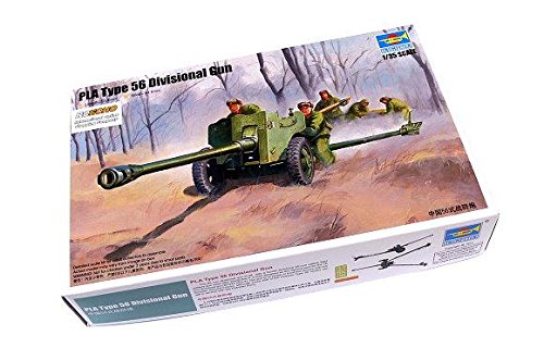 Maquette militaire Trumpeter Type 56 canon divisionnaire 1/35 luxe