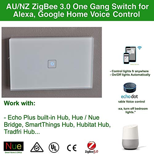 image for Nue ZigBee Smart Light Switch, Dimmer, Fan Switch, Curtain Blind Switc