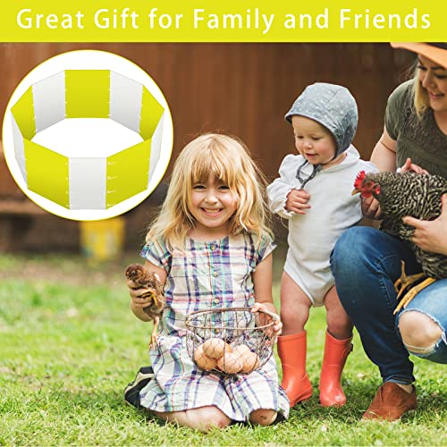 Chicken Brooder Box, Safe Reusable Corral Chick Starter Home, 10 Pcs Hollow Corrugated Boardsbaby Chicken Supplies With Holes Of Home Poultry Essential For Baby Chick, Duck And Quail (Yellow & White) #TOP5