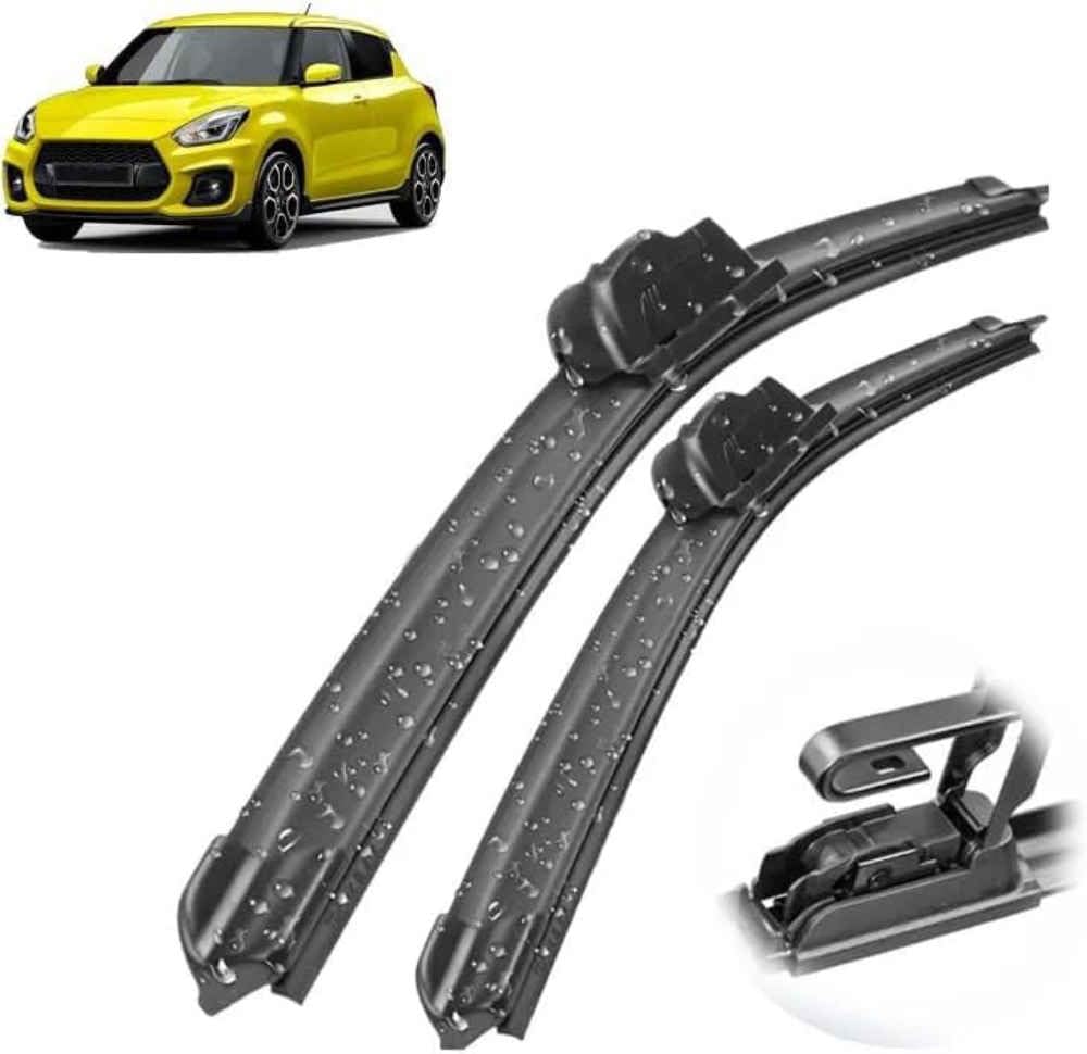DZTYNKO Car Windscreen Wiper Blades Set for Suzuki Swift V AZ 2017-2023 21in+18in, Front Window Wipers for Clear Visibility, Replacement Wiper Blades