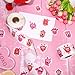 JarThenaAMCS 1200Pcs Valentine's Day Cute Monster Stickers Roll Red Pink Self-Adhesive Sticker Decals Arts and Crafts Decorative Envelope Seals for Holiday Envelopes Scrapbook Gifts DIY
