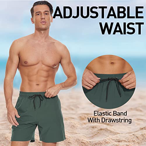 Bañador para hombre con cinturilla elástica y cordón ajustable para un fit personalizado, perfecto para deportes acuáticos