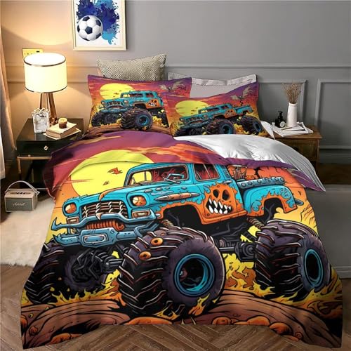 Housse de couette motocross 3D en microfibre résistante avec fermeture éclair - 6