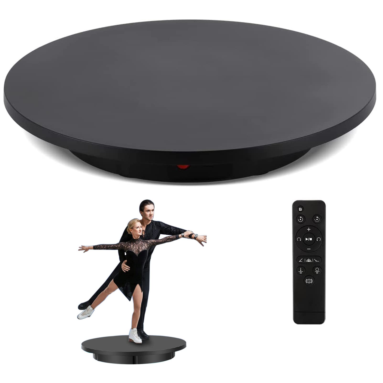 電気回転式ディスプレイスタンド,リモコン付き 360 °角度調整回転, 60cm Amazon｜電動回転台 リモコン付き ターンテーブル リモコン電動回転台