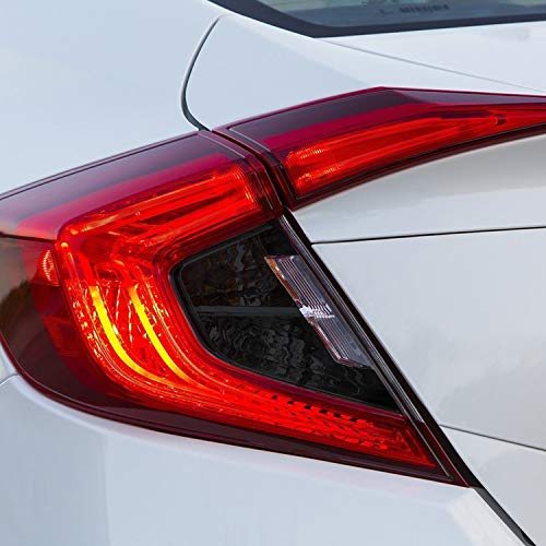 BOGAR TECH DESIGNS Reverse Tail Light Tint Kit Compatible with Honda Civic Sedan 2016-2021, Dark Smoke