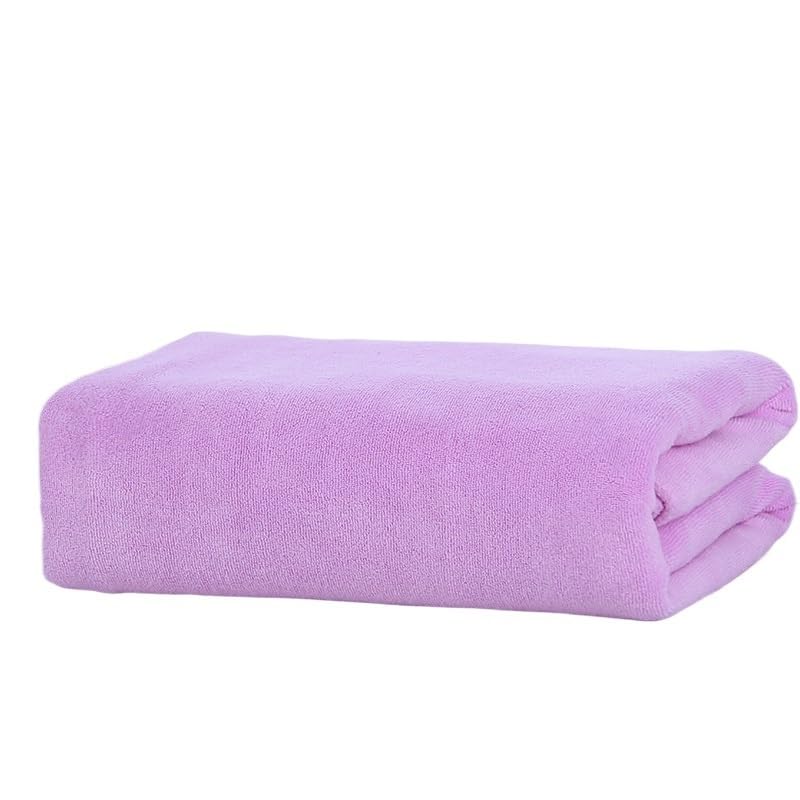 Genérico Toallas Baño Grandes,Bath Towels Toalla de baño súper Absorbente y Secado rápido 180 x 200 cm, Toalla Lujo Grande, Hotel Suave for Usar(Light Purple,180x200cm)