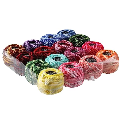 Hilos de algodón coloridos para bordado en ovillos x16 miniatura 7