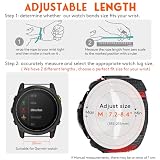 Nylonowy pasek na rzep 22 mm do Garmin – ultralekki i oddychający, do Fēnix 8 Solar 47 mm/ 8 AMOLED 47 mm/ Fēnix E/ Fēnix 7 Pro/ Forerunner/ Approach/ MARQ. Wytrzymały pasek wymienny dla mężczyzn