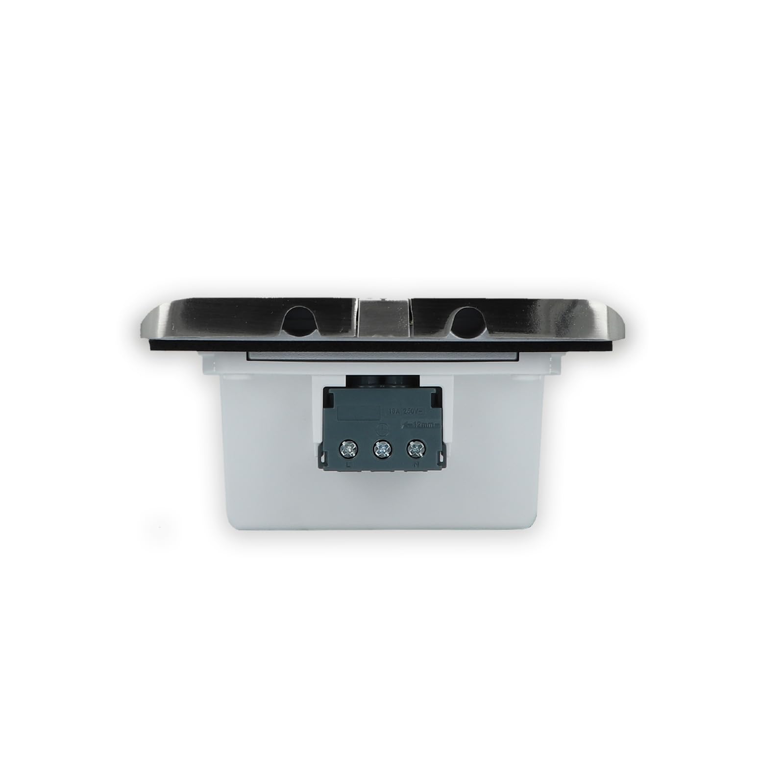 Enchufe de Pared de Suelo de Acero Inoxidable para Base Depósito de Suelo, IP55, Enchufe Empotrable Retráctil, Apto para Módulos Livolo con Tapa LT-FD777-STK-11