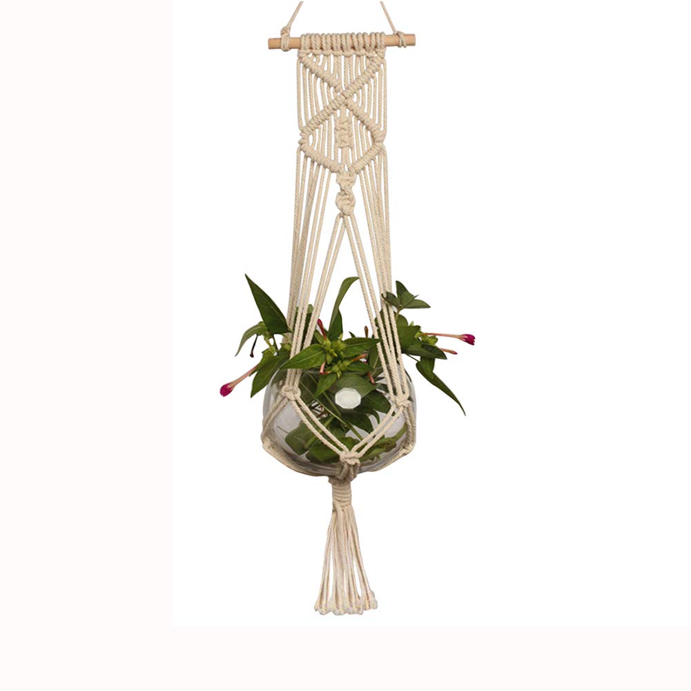 Makramee-Pflanzenaufhänger Aus Jute – 2 Stück, Je 80 Cm Lang, Mit S-Haken, Für Blumentöpfe, Wand- Oder Deckenmontage