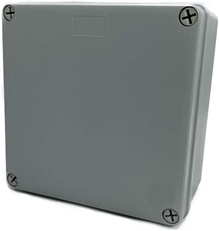 Co. 6" x 6" x 3" Weather & Dust Proof PS Plastic Junction Conduit Box Enclosure (5.5"x5.5"x3" Interior Dimension) 1 Pack
