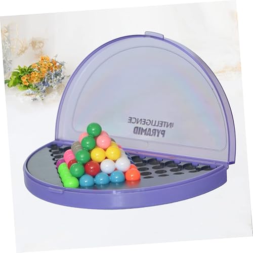 KICHOUSE 1set Intelligent Pyramid Beads Toy for Boys and Girls Educational Logic Game Stackable for Early Learning and Spatial Imagination