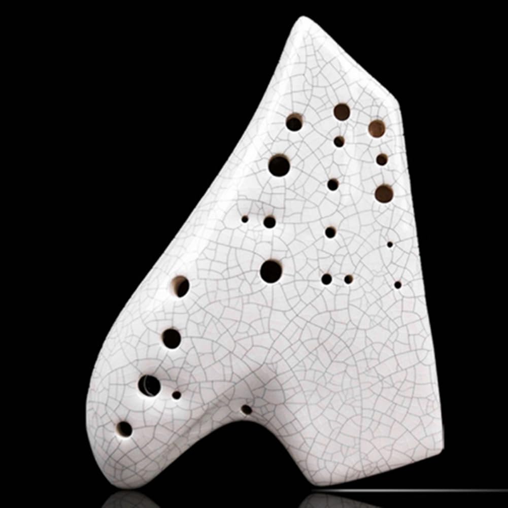 Biały instrument muzyczny Triple-Ocarina Alto-Ton C Legend Ocarinas Profesjonalny instrument muzyczny Akcesoria do fletów