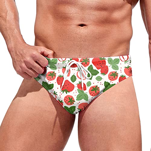 Generisch Bañador para niño con estampado de pantalones cortos Slim Wear Traje de baño Slips Bikini Set, verde, XXL