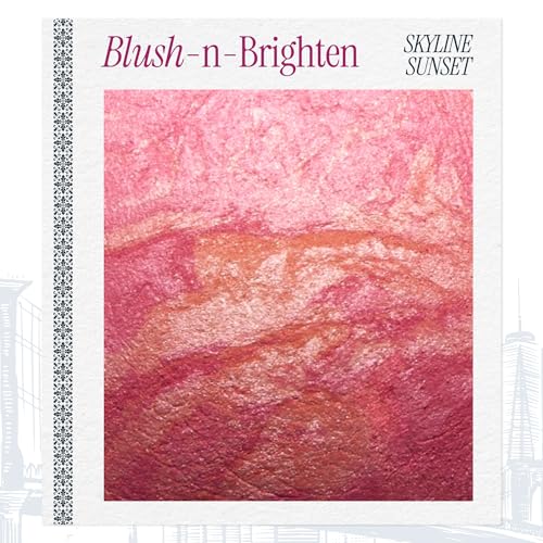 Image of LAURA GELLER NEW YORK Baked Blush-n-Brighten for Mature Skin - 00 Skyline Sunset - Powder Blush Won't Settle into Fine Lines - Buildable Natural Finish - Longlasting Formula - Made in Italy​