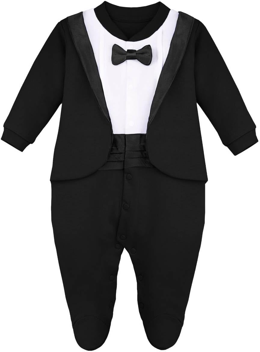 Lilaxbaby-boys Baby Tuxedo Footie