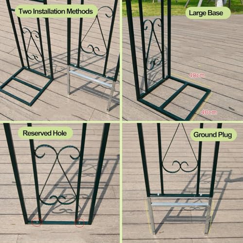 Arche de jardin largeurs 2,6m 3m 3,4m support plantes - 7