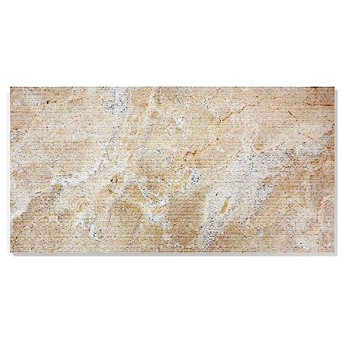 12 * 24 Gold Yellow Beige Natural Marble, for Wall, FS Textured Finished, 3D Fluted Marble, Natural Stone