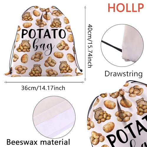 Bolsas de cera de abeja para papas, regalos de comida con encanto rústico 3