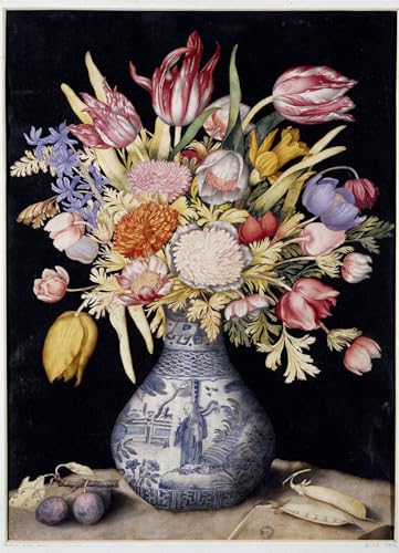 Impression d'art mural vase de fleurs Ming de Giovanna Garzoni affiche vintage premium