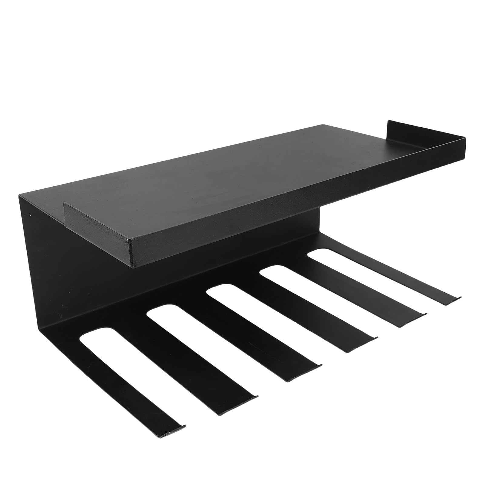 Organizer na Elektronarzędzia do Montażu na ścianie, Wytrzymały Metalowy Stojak Narzędzia z 5 Miejscami do Przechowywania wierteł i półką Akcesoria, Warsztatu i Garażu