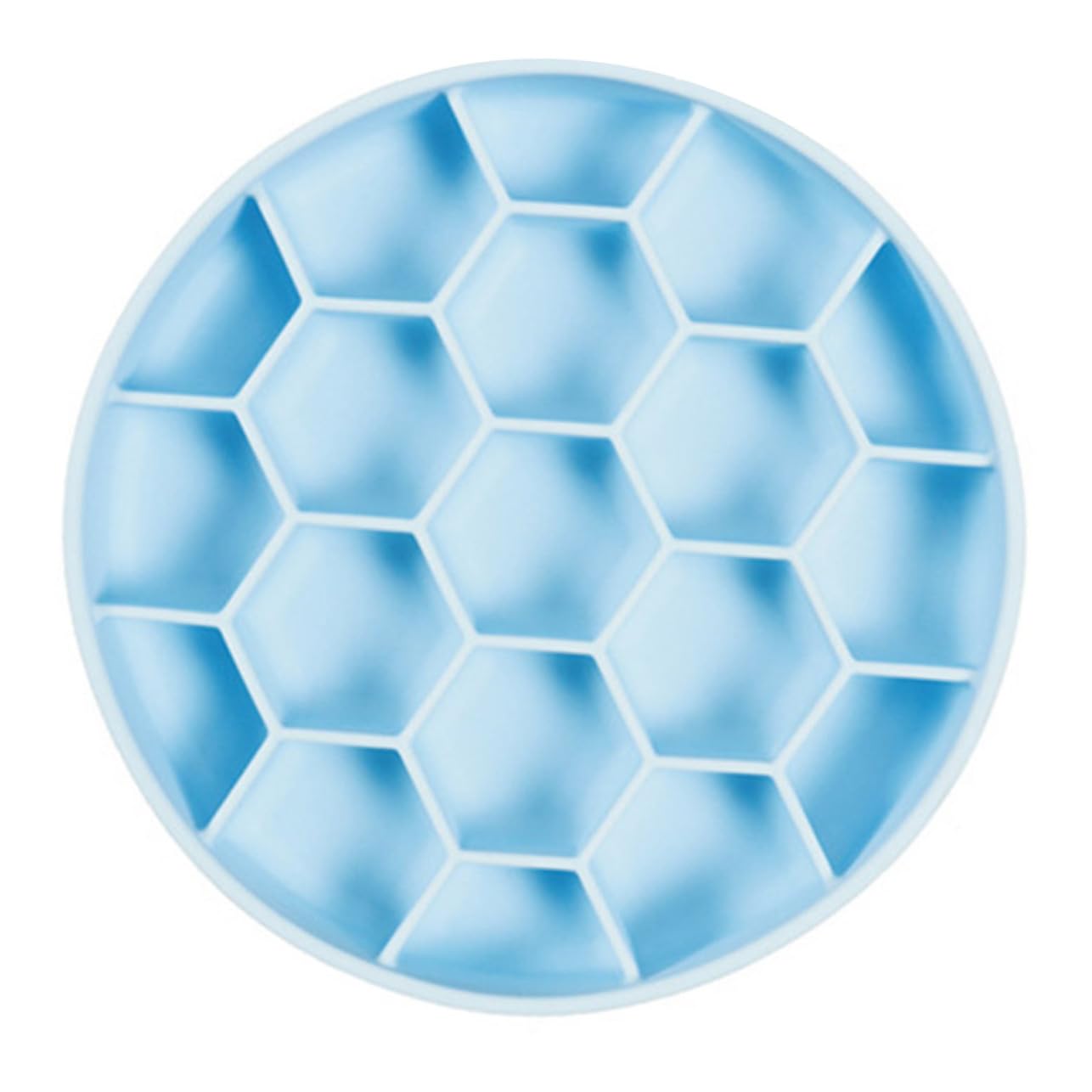 Ciotola Slow Feeder per Cani in Silicone Blu Anti-ingozzamento