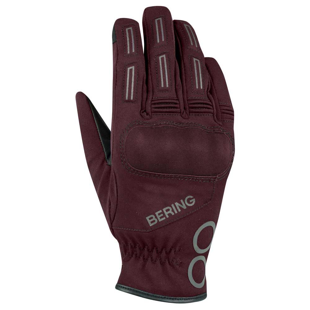 Bering Trend wodoodporne damskie rękawice motocyklowe, burgund, S