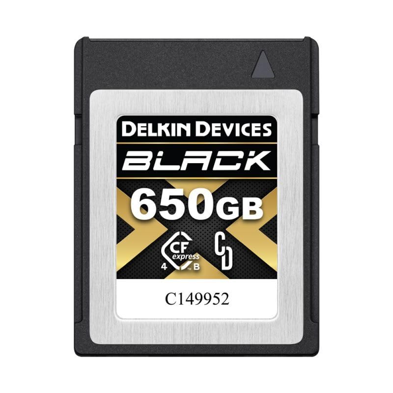 新品 デルキン BLACK CFexpress Type B 650GB Amazon | Delkin 650GB BLACK 4.0 CFexpress Type B メモリー