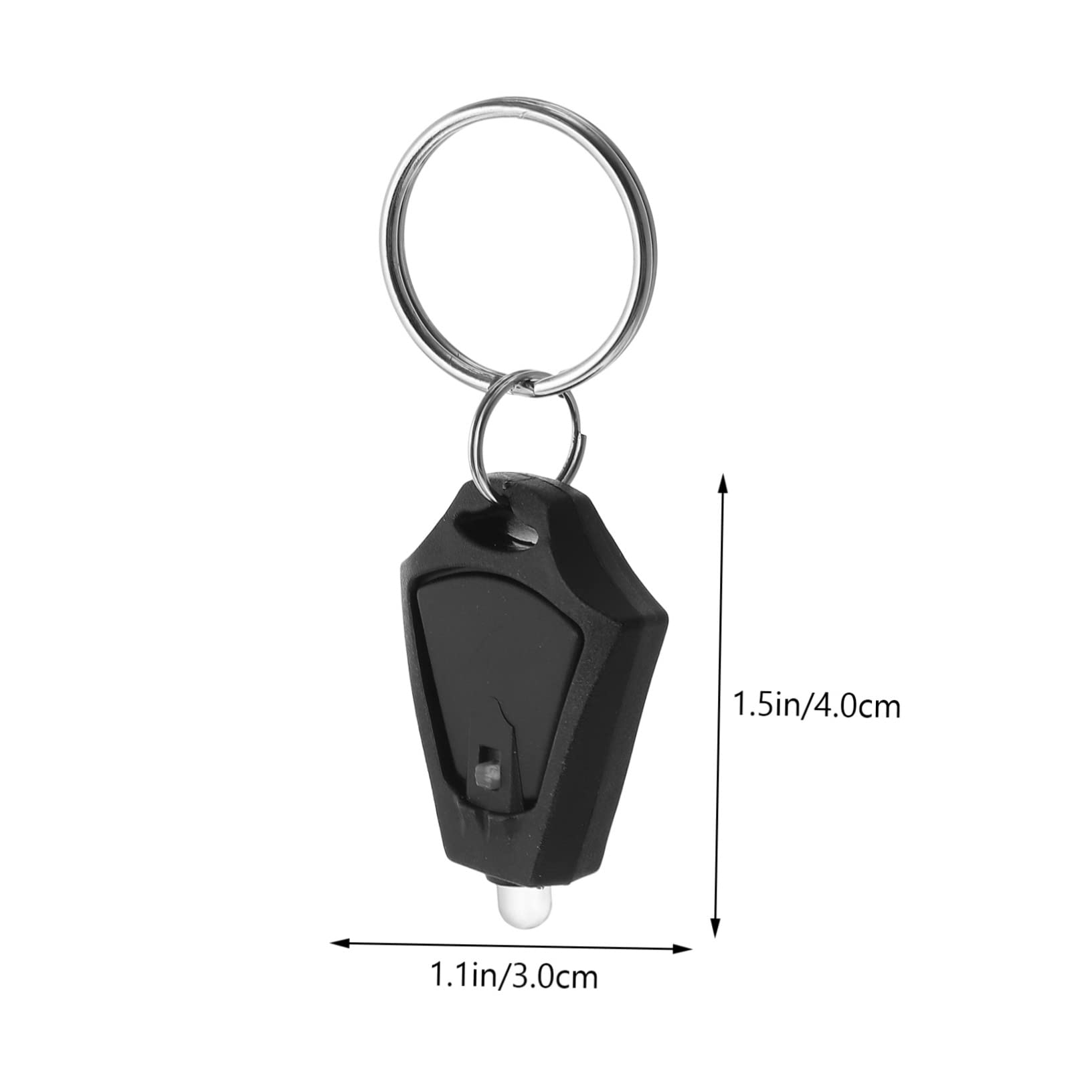 Hemoton 5Pcs Emergency LED Keychain Lamp Mini Portable Plastic Flashlight for Camping Hiking and Outdoor Activities Reliable and Easy to Use Keychain Light