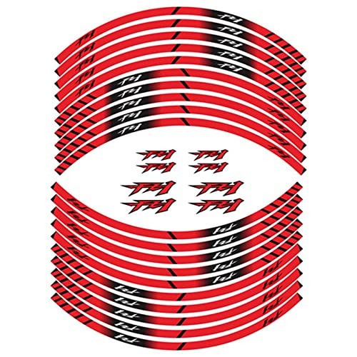 20 Stück Motorrad-Rad-Aufkleber Für Yamaha FZ1 Fz1 Fz 1 wasserdichte Reflektierende Felgen-Reifen-Aufkleber Schutzabziehbilder