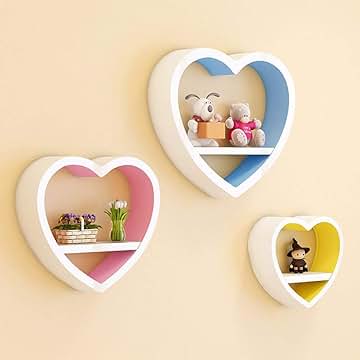 カントリー コーナー♦️ハート♦️高級 ４段 壁付け シェルフ♦️ヴィンテージ♦️３点 Amazon.co.jp: ウォールシェルフ ハート カントリー コーナー